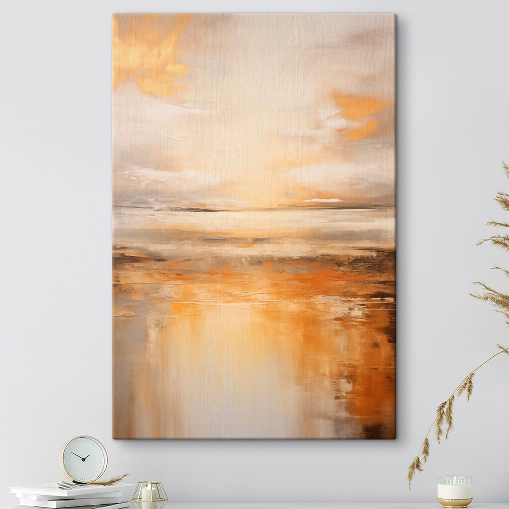Horizonte dourado em névoa — interior 1