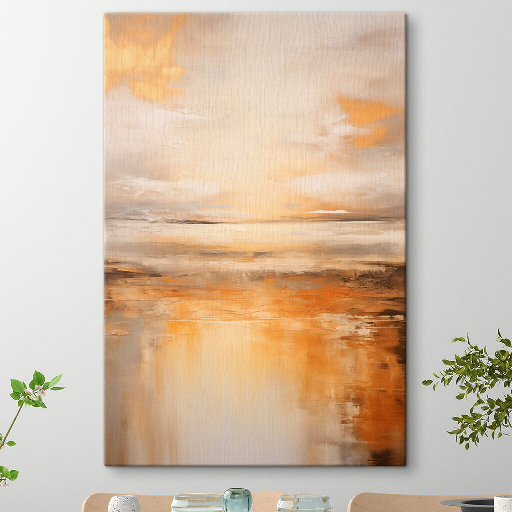 Horizonte dourado em névoa — interior 2