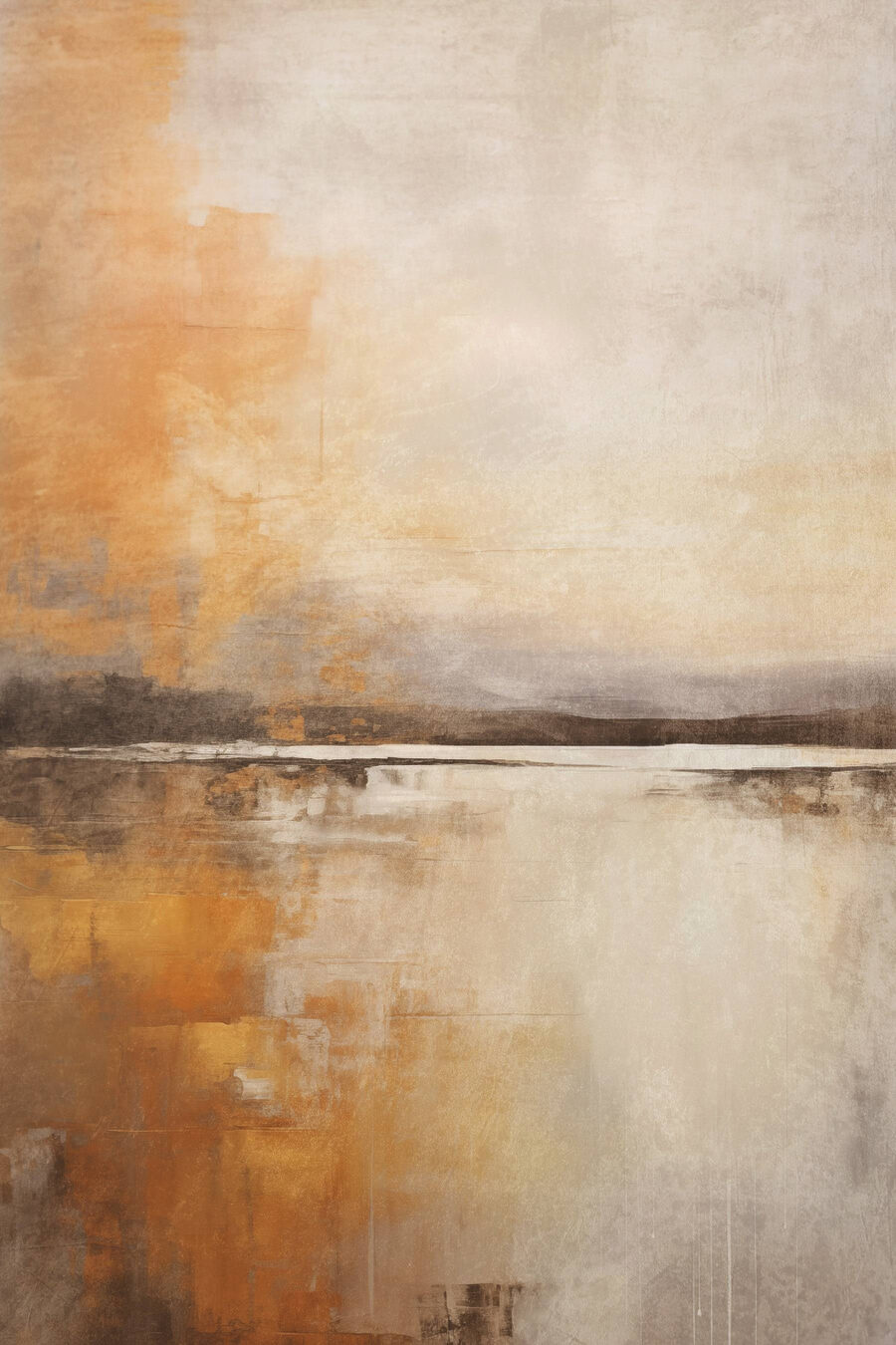 Luz ocre sobre horizonte — design completo