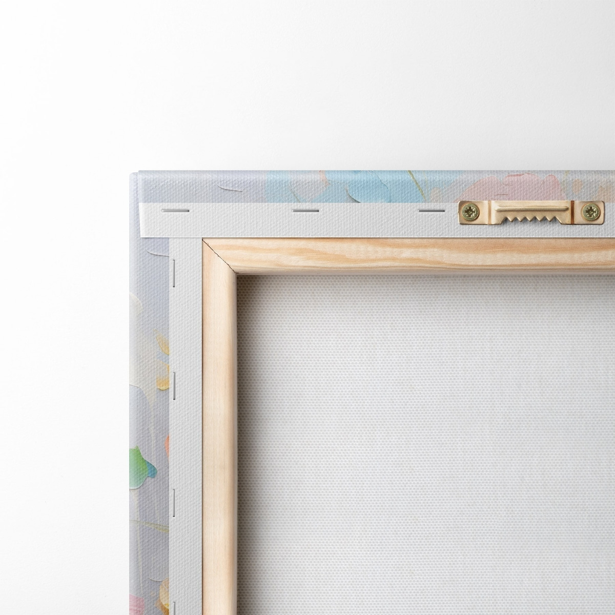 Ramo abstrato em pastel — verso