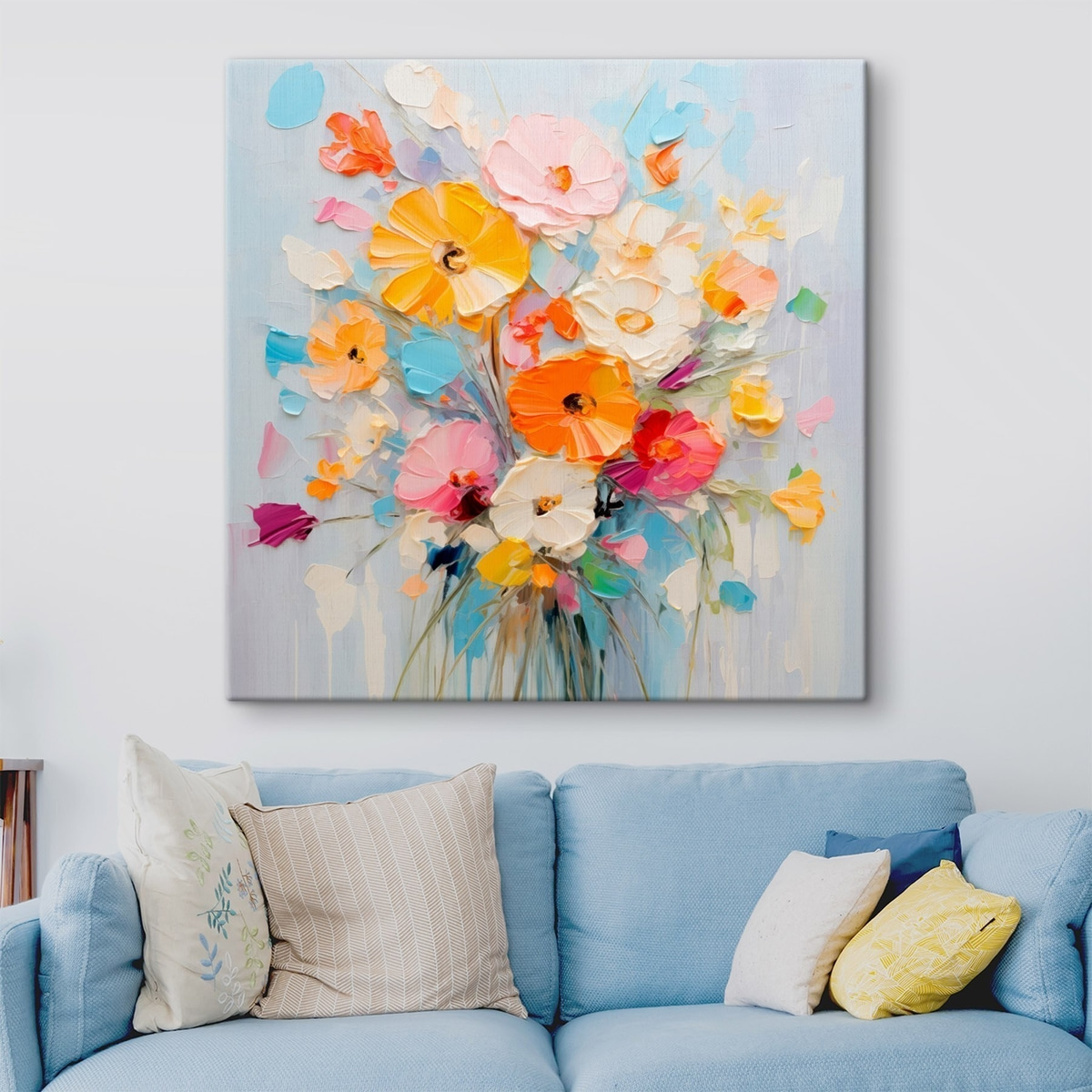 Ramo abstrato em pastel — interior 1