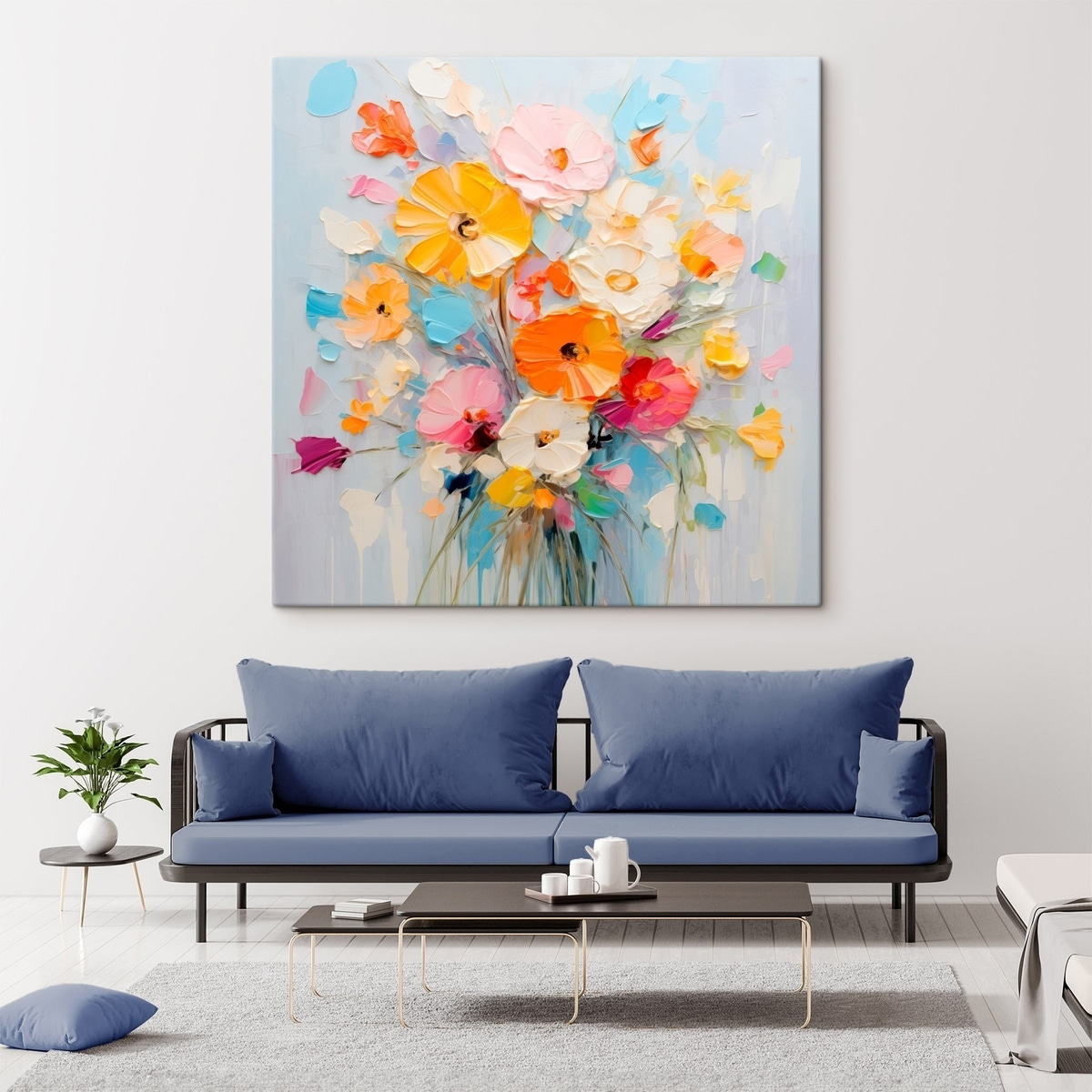 Ramo abstrato em pastel — interior 2
