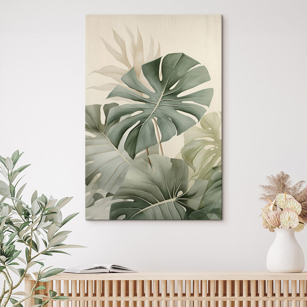 Monstera verde suave — interior 2