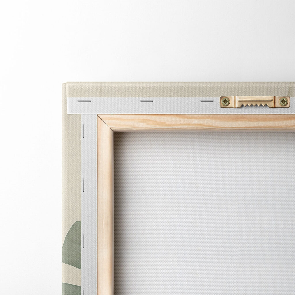 Monstera verde suave — verso