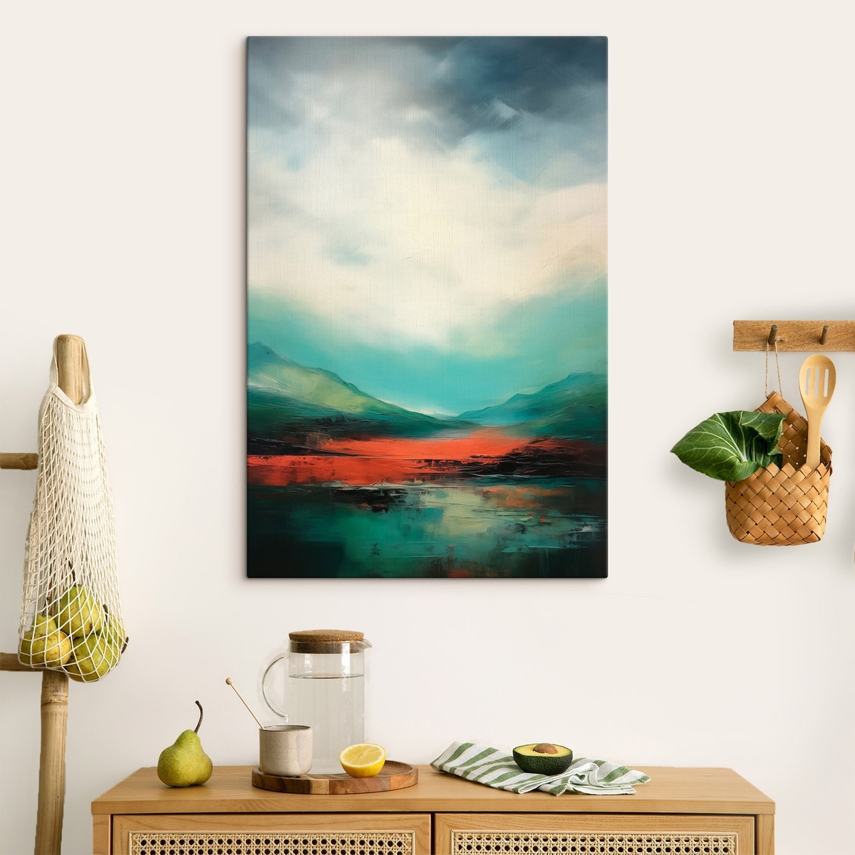 Paisagem clara com montanhas — interior 1