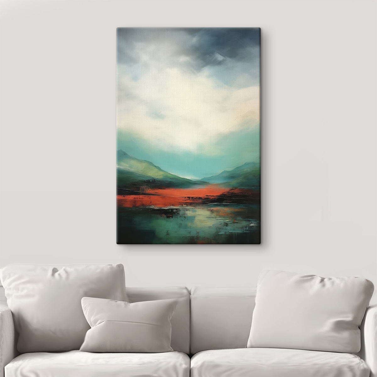 Paisagem clara com montanhas — interior 3