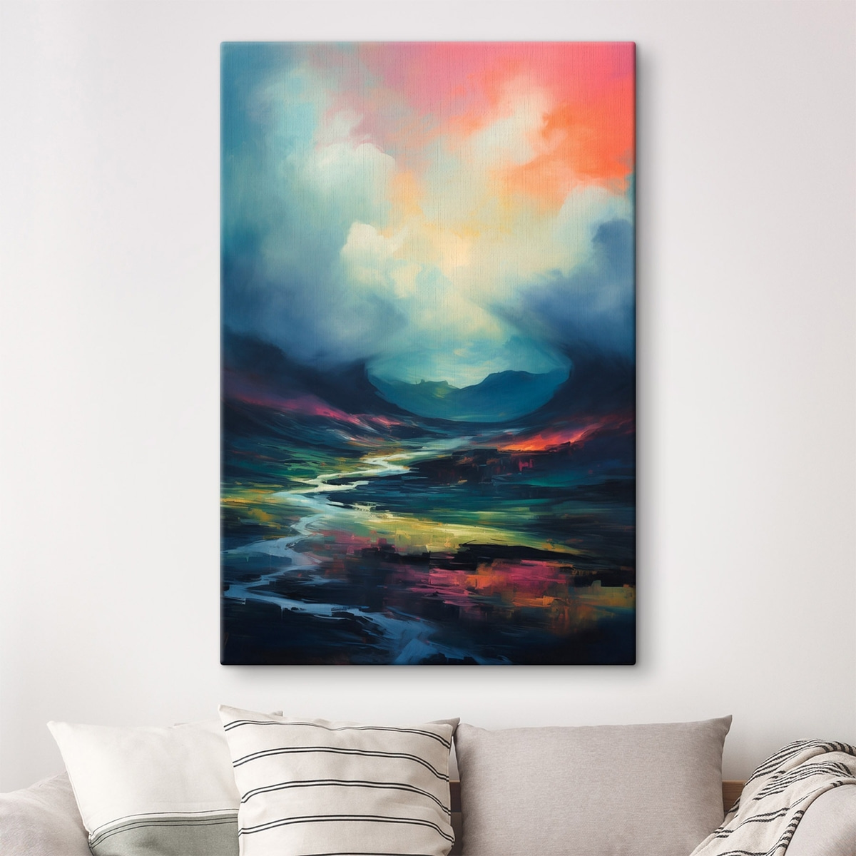 Paisagem abstrata com rio — interior 2
