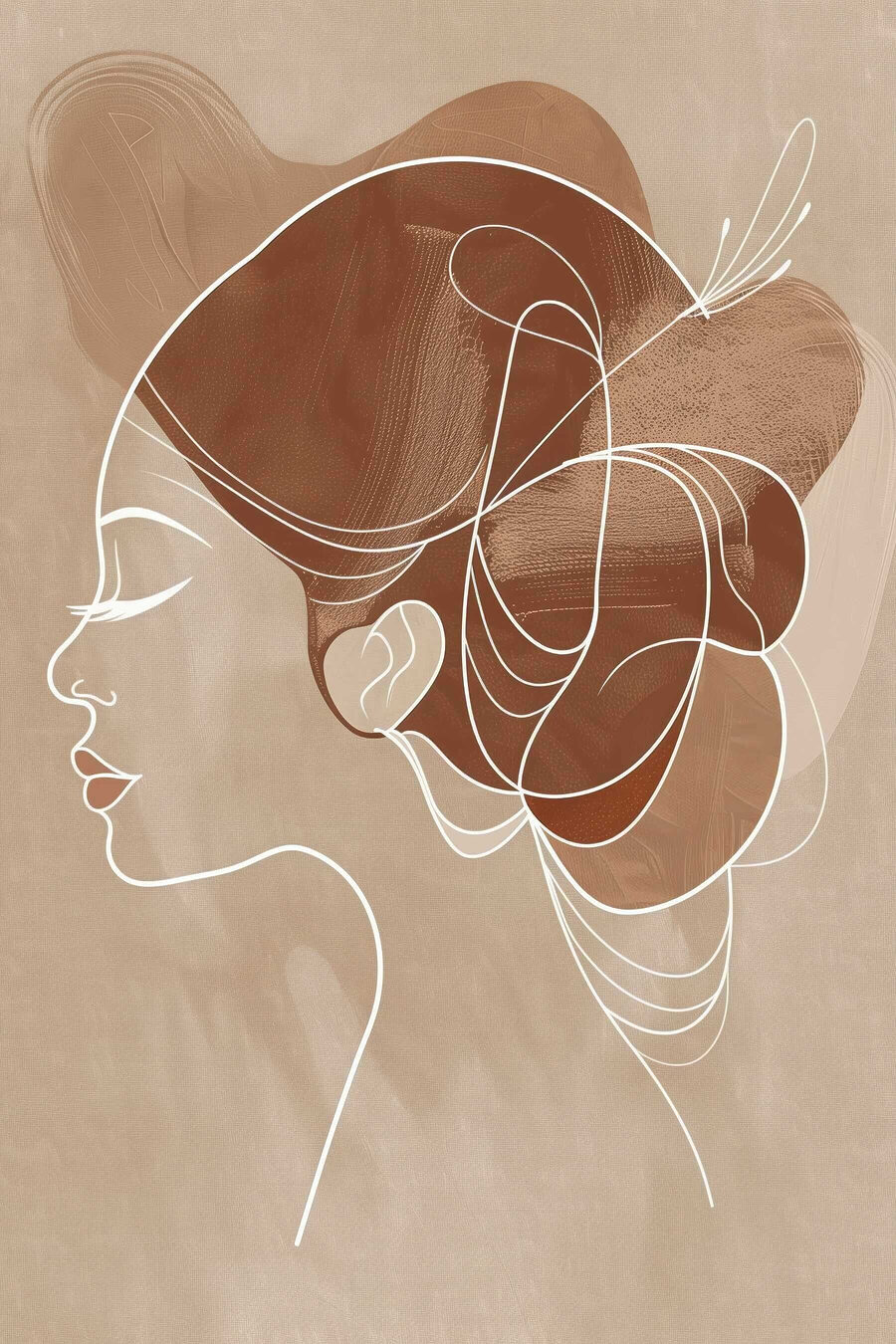 Perfil de linhas sinuosas — design completo