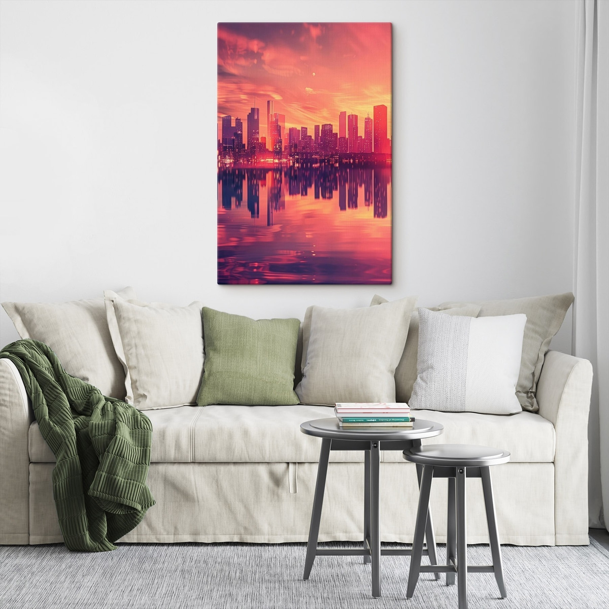 Cidade ao pôr-do-sol — interior 1
