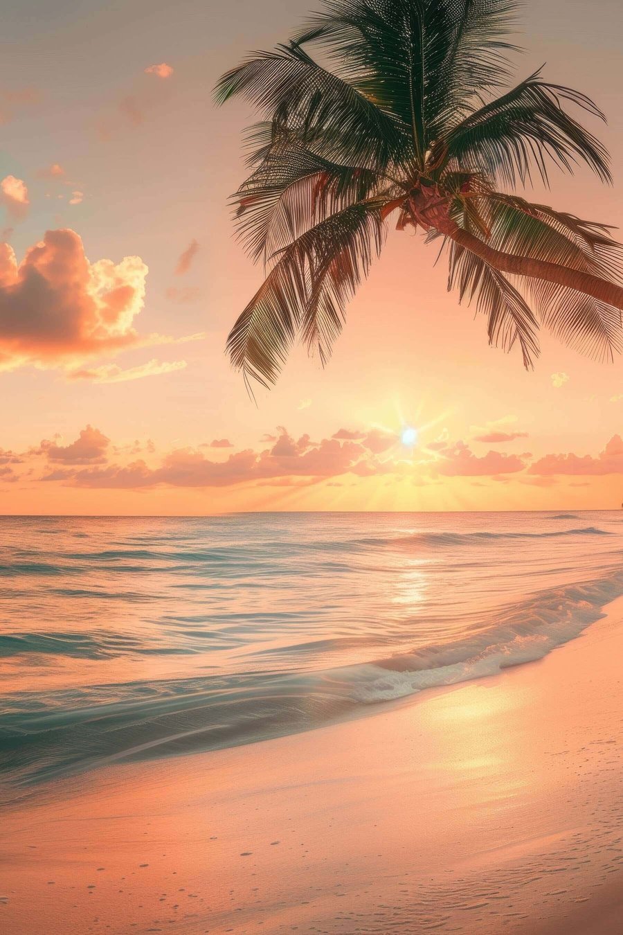 Pôr-do-sol no mar — design completo