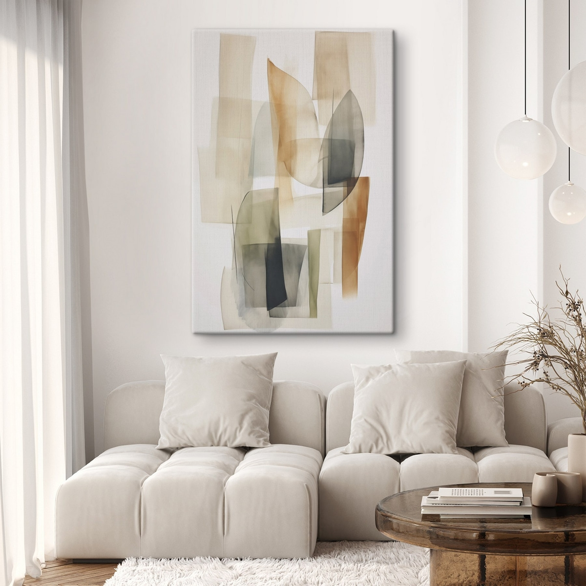 Manchas abstratas em aguarela — interior 1