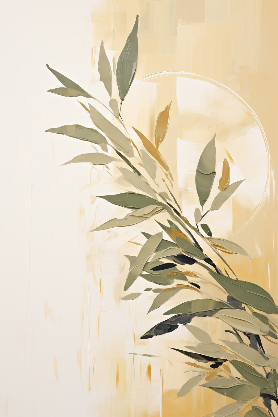 Ramo verde e dourado — design completo
