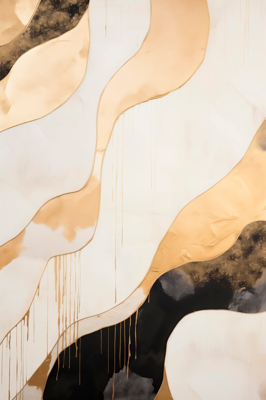 Linhas laranja onduladas — design completo