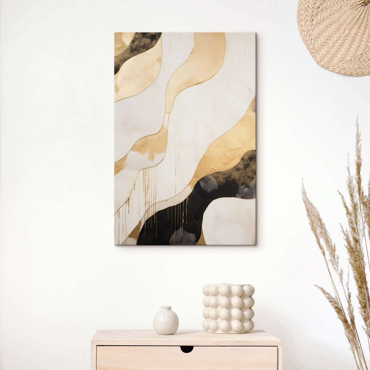 Linhas laranja onduladas — interior 3