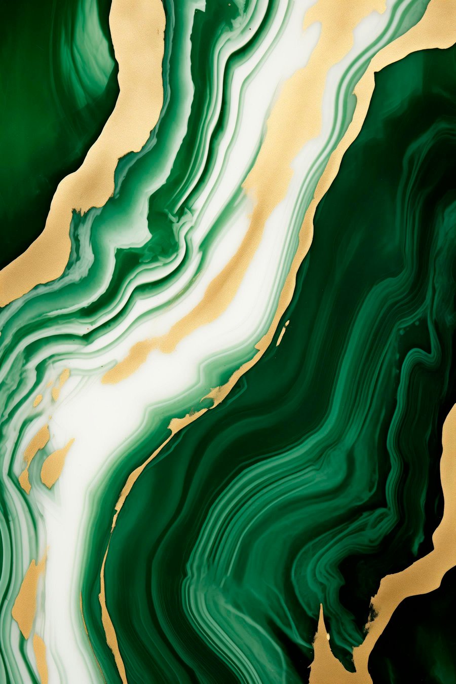Efeito mármore verde — design completo