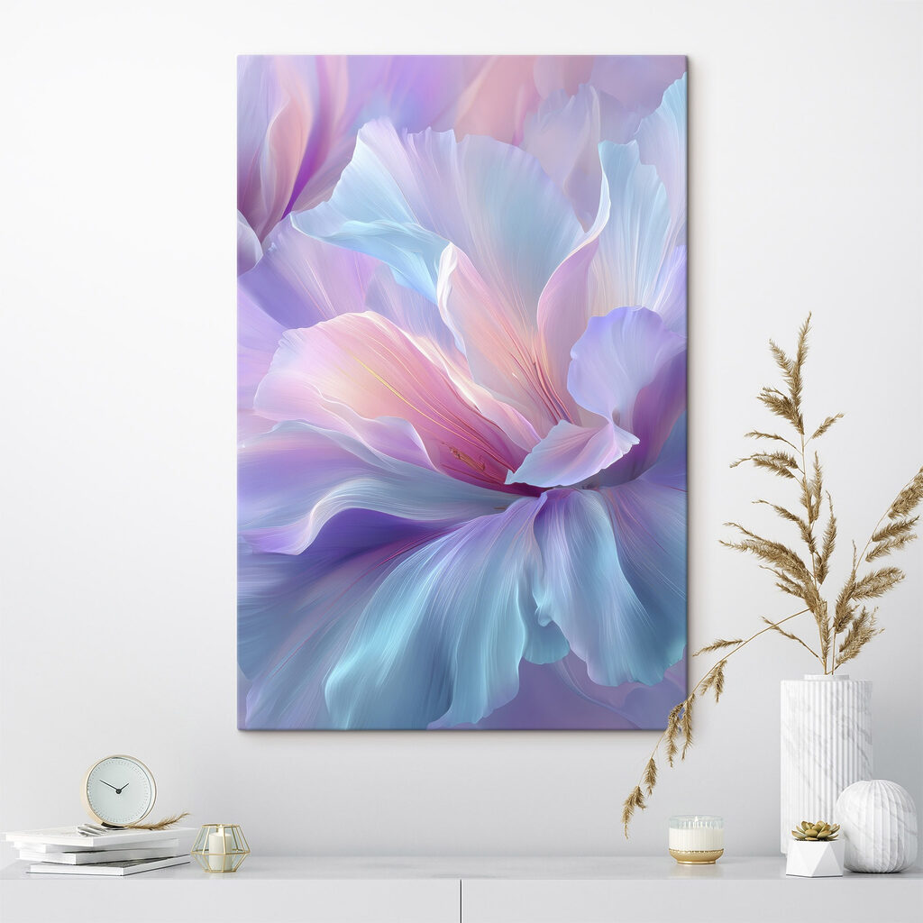 Ondas de flores pastel — interior 1