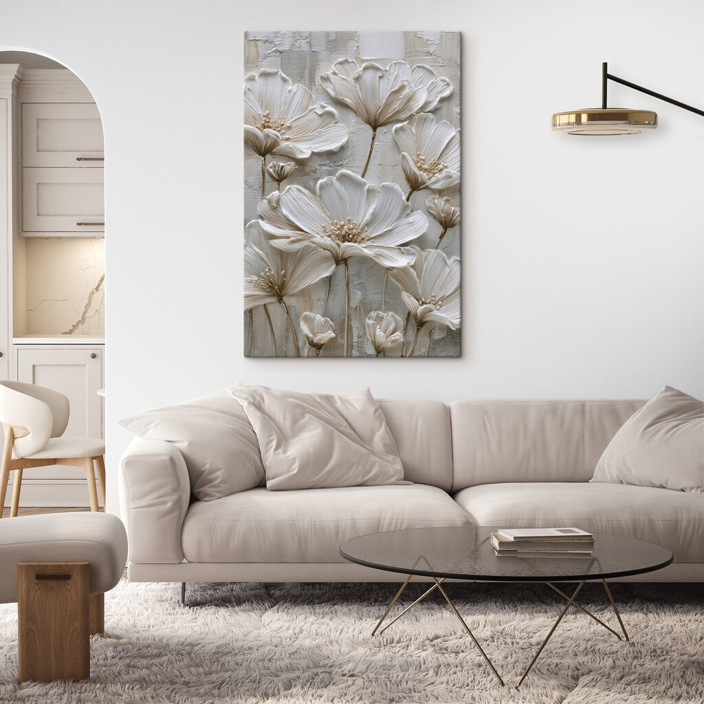 Flores brancas altas — interior 2