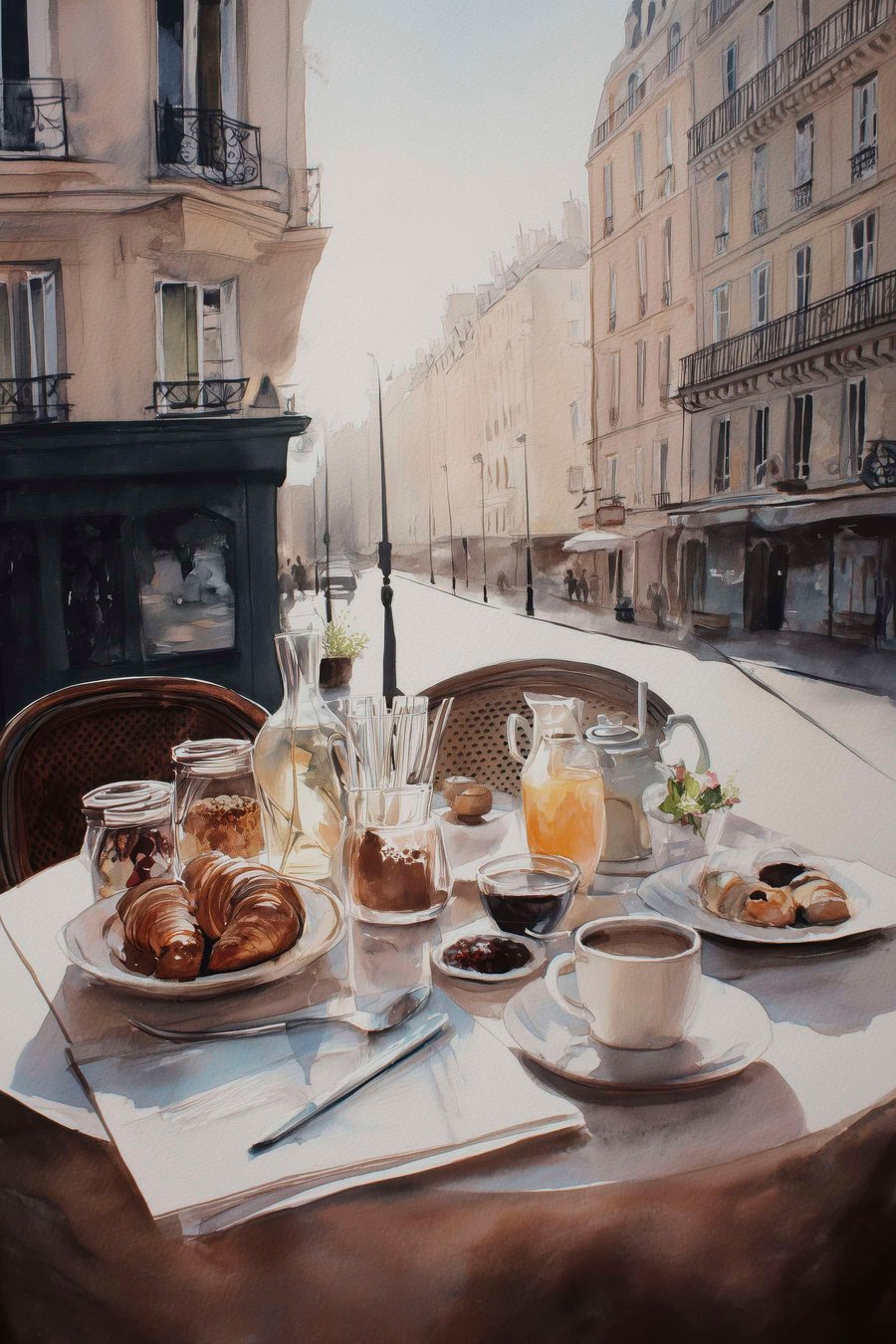 Pequeno-almoço em Paris — design completo