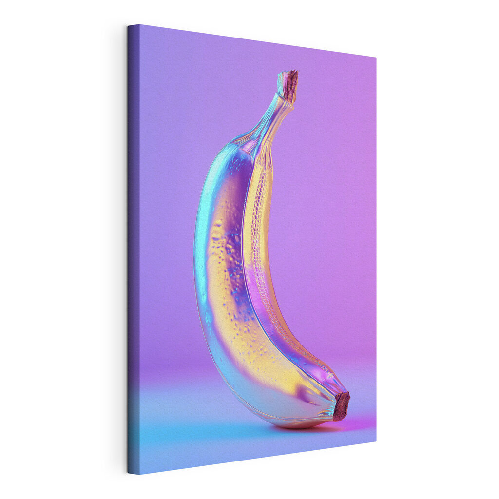 Banana arco-íris em roxo — vista do produto