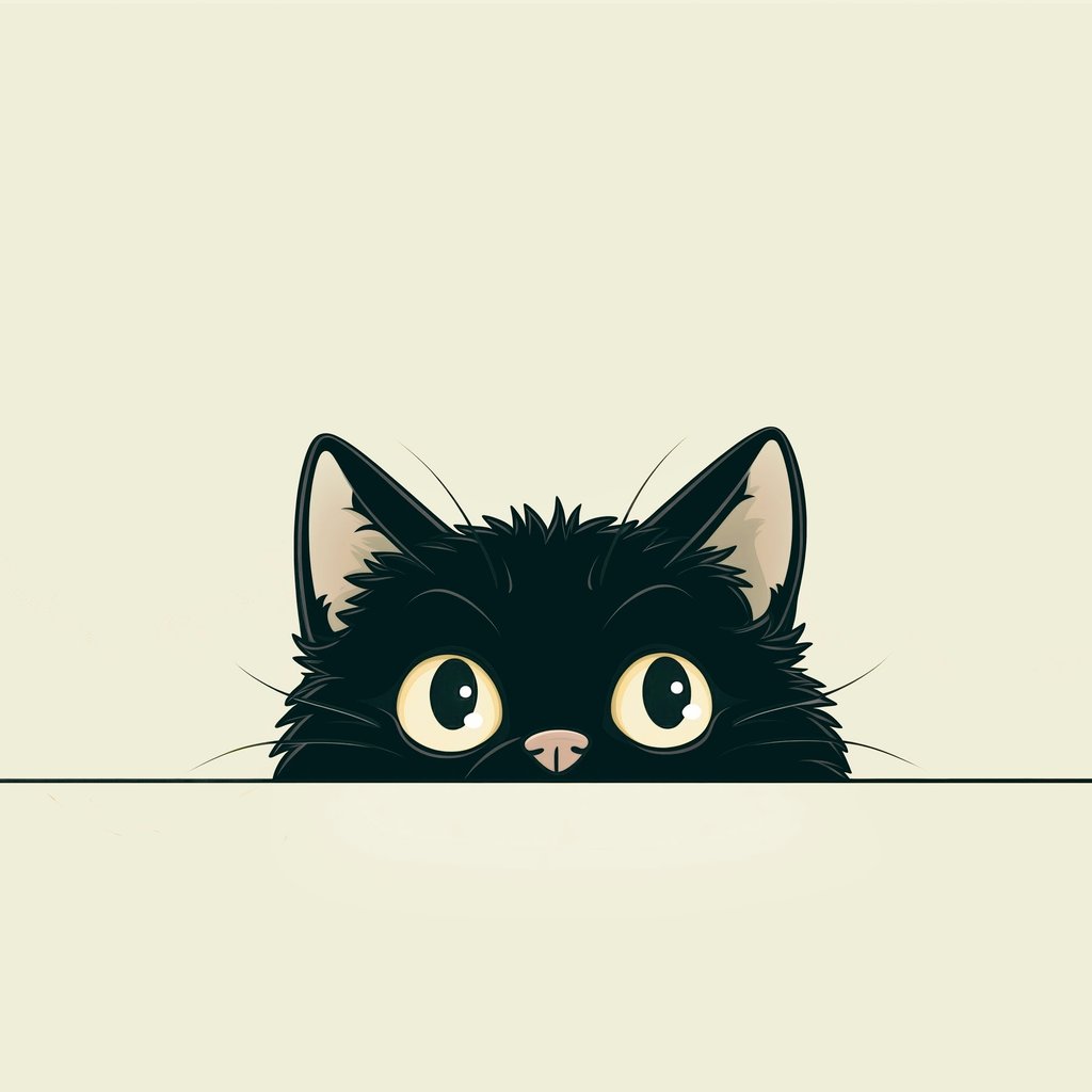Gatinho preto — design completo
