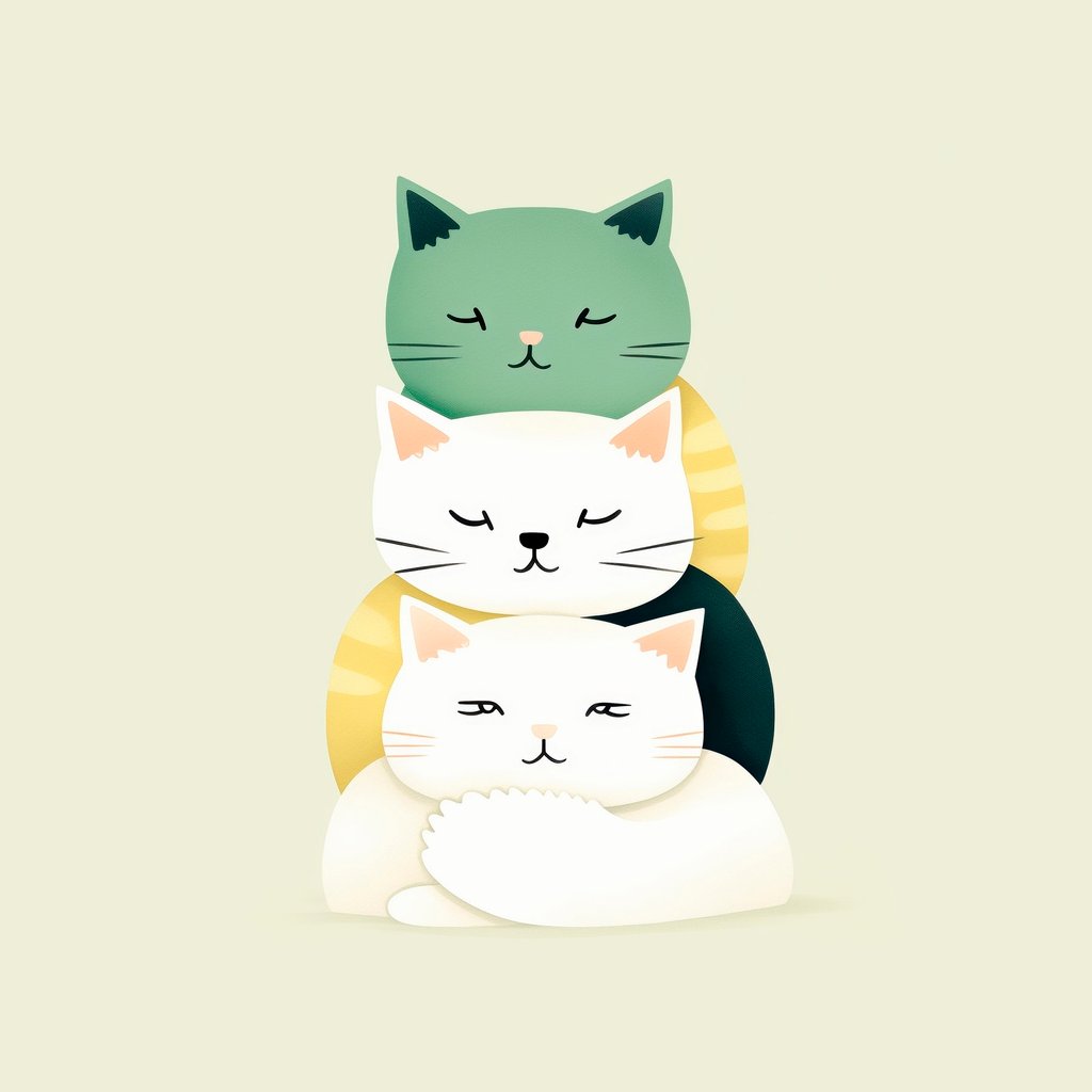 Três gatos — design completo