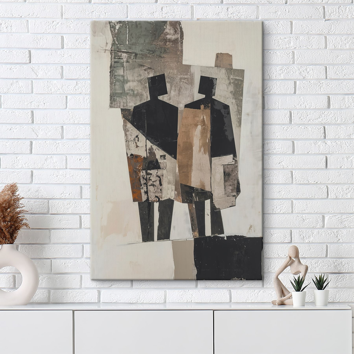 Abstração moderna com silhuetas — interior 3