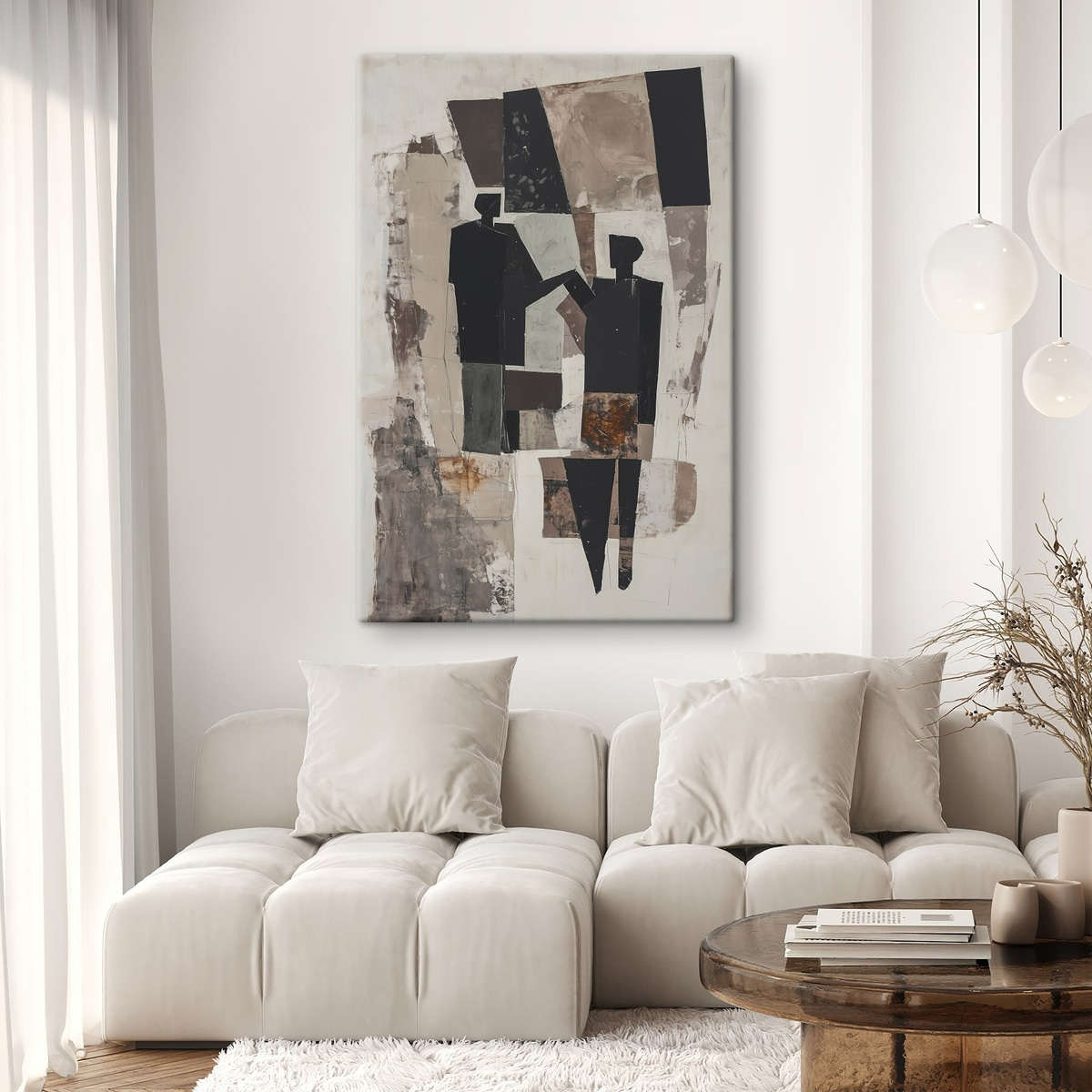 Casal em formas abstratas — interior 2
