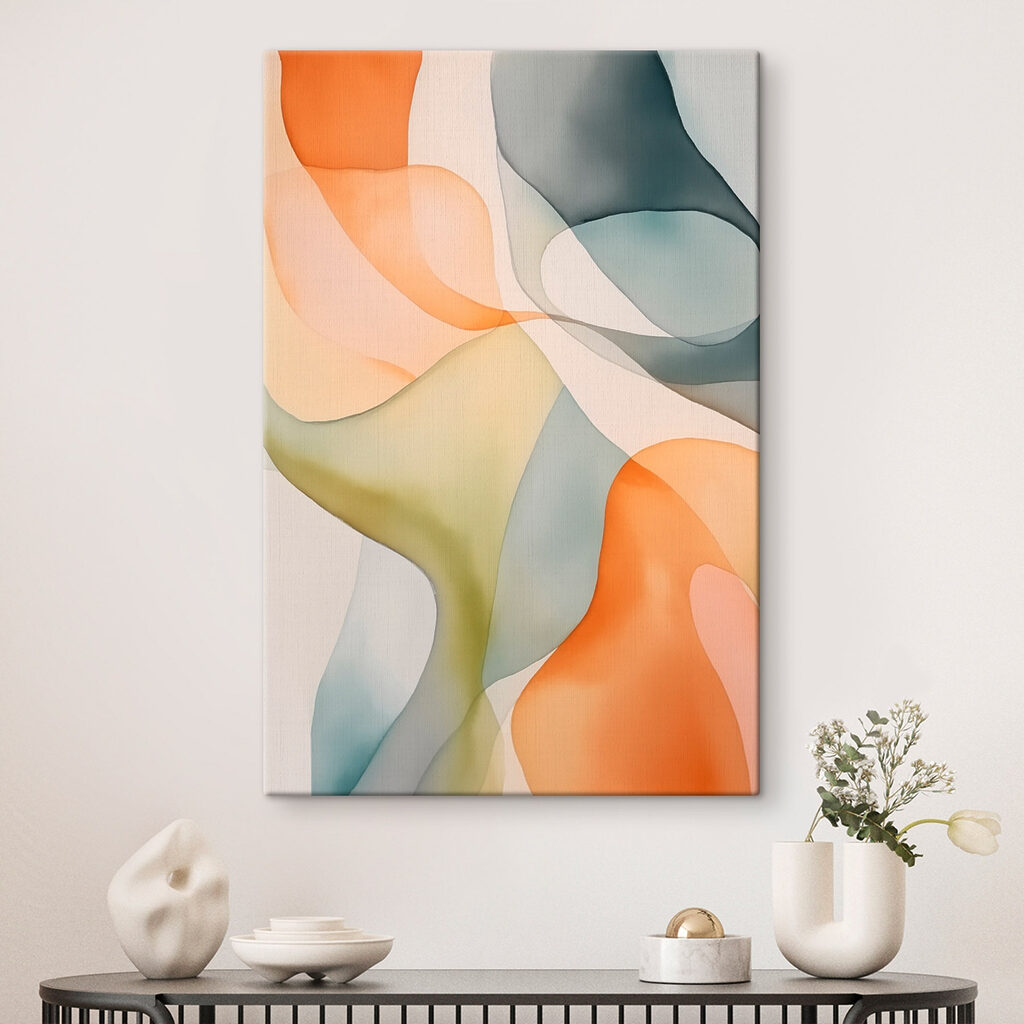 Formas de nuvem laranja — interior 2