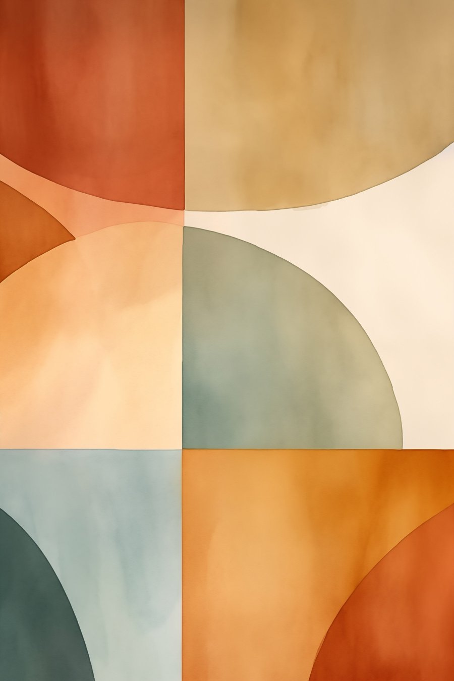 Círculos geométricos abstratos — design completo
