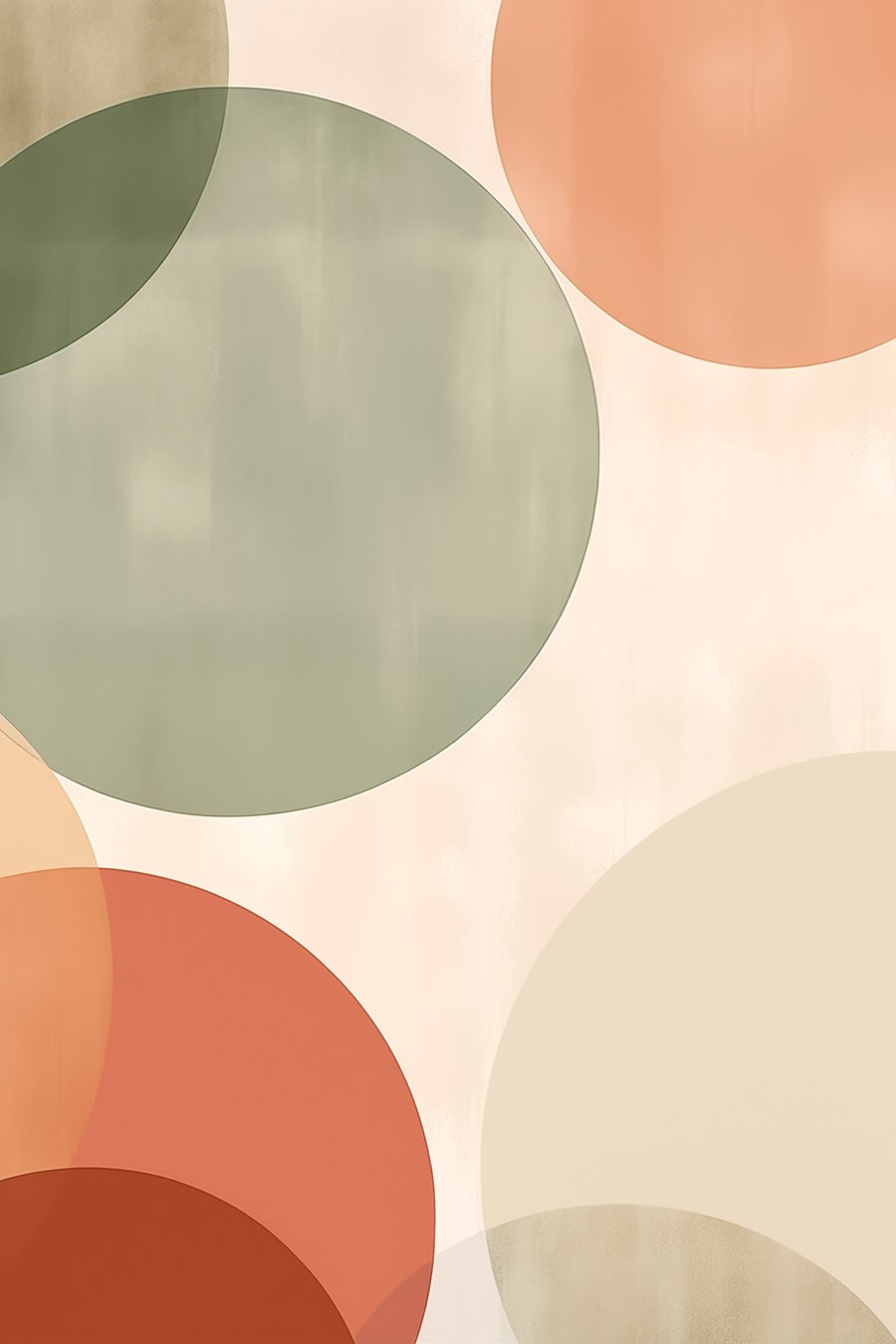 Grandes círculos abstratos — design completo