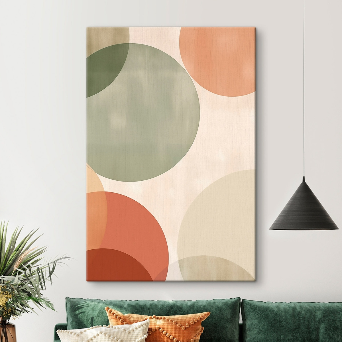 Grandes círculos abstratos — interior 1