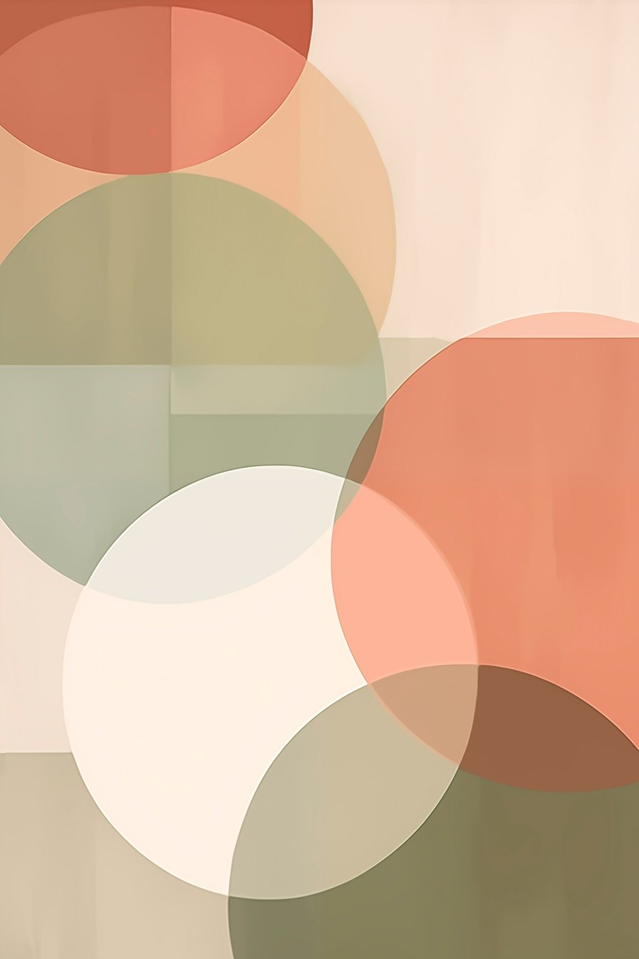 Grandes círculos abstratos — design completo