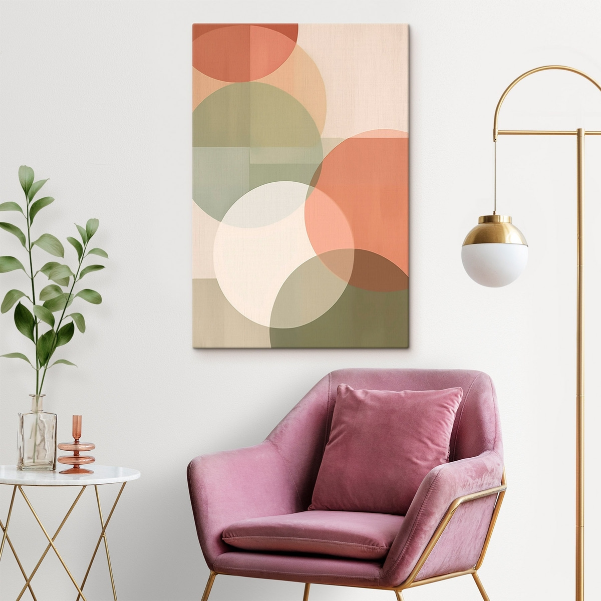 Grandes círculos abstratos — interior 1