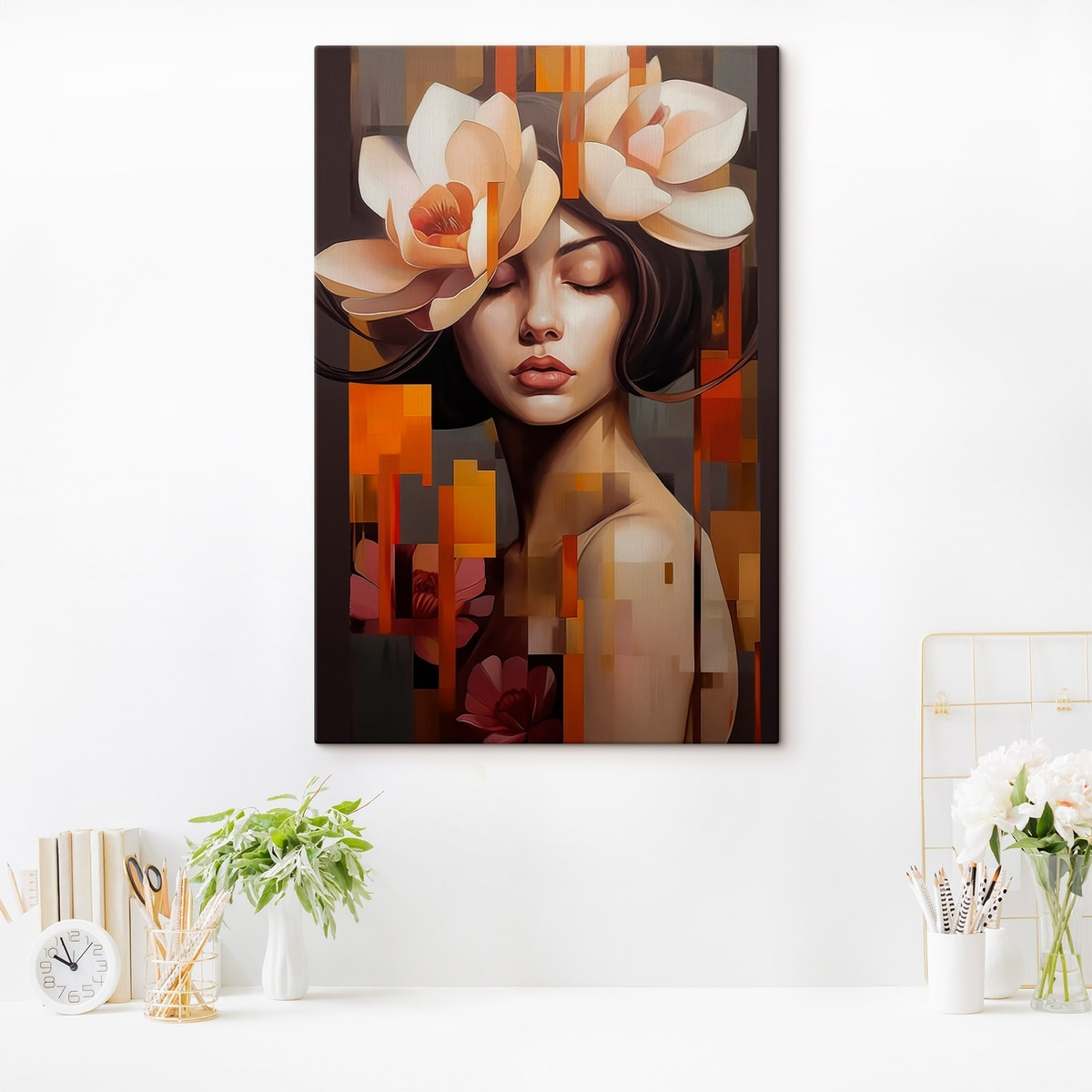 Retrato com flor — interior 2
