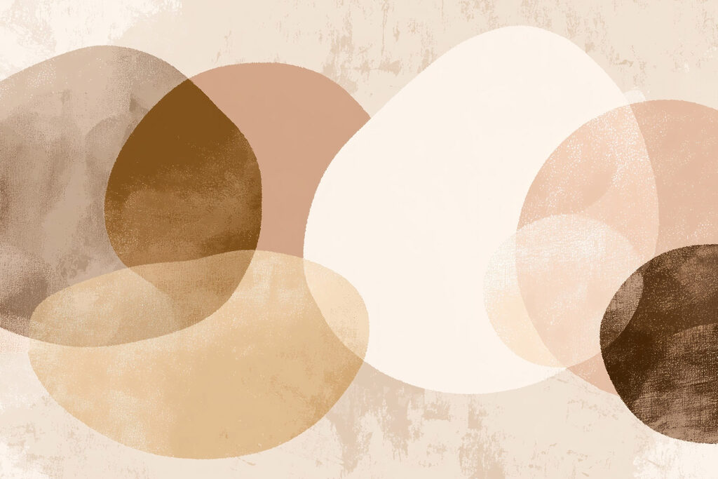 Formas ovais em areia — design completo