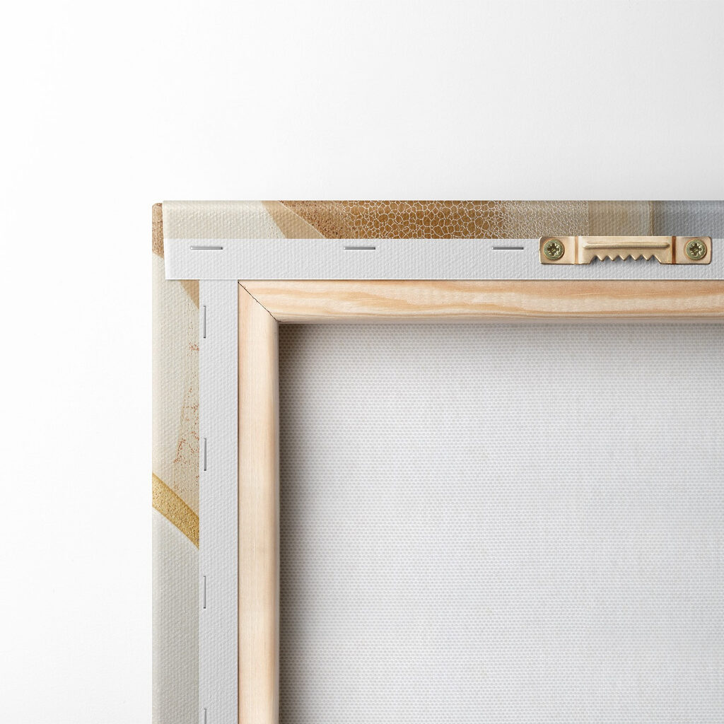 Arco branco e dourado — verso