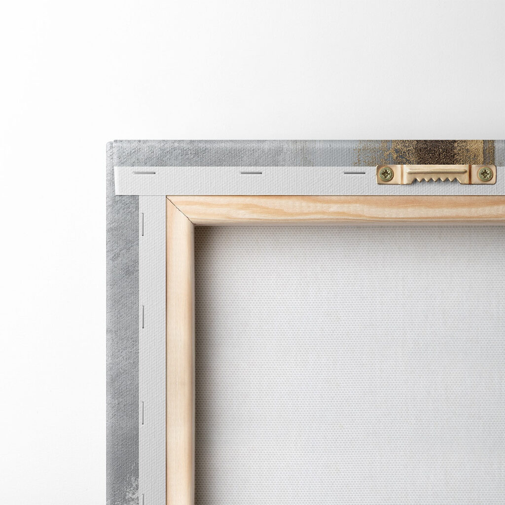 Arco cinzento e dourado — verso