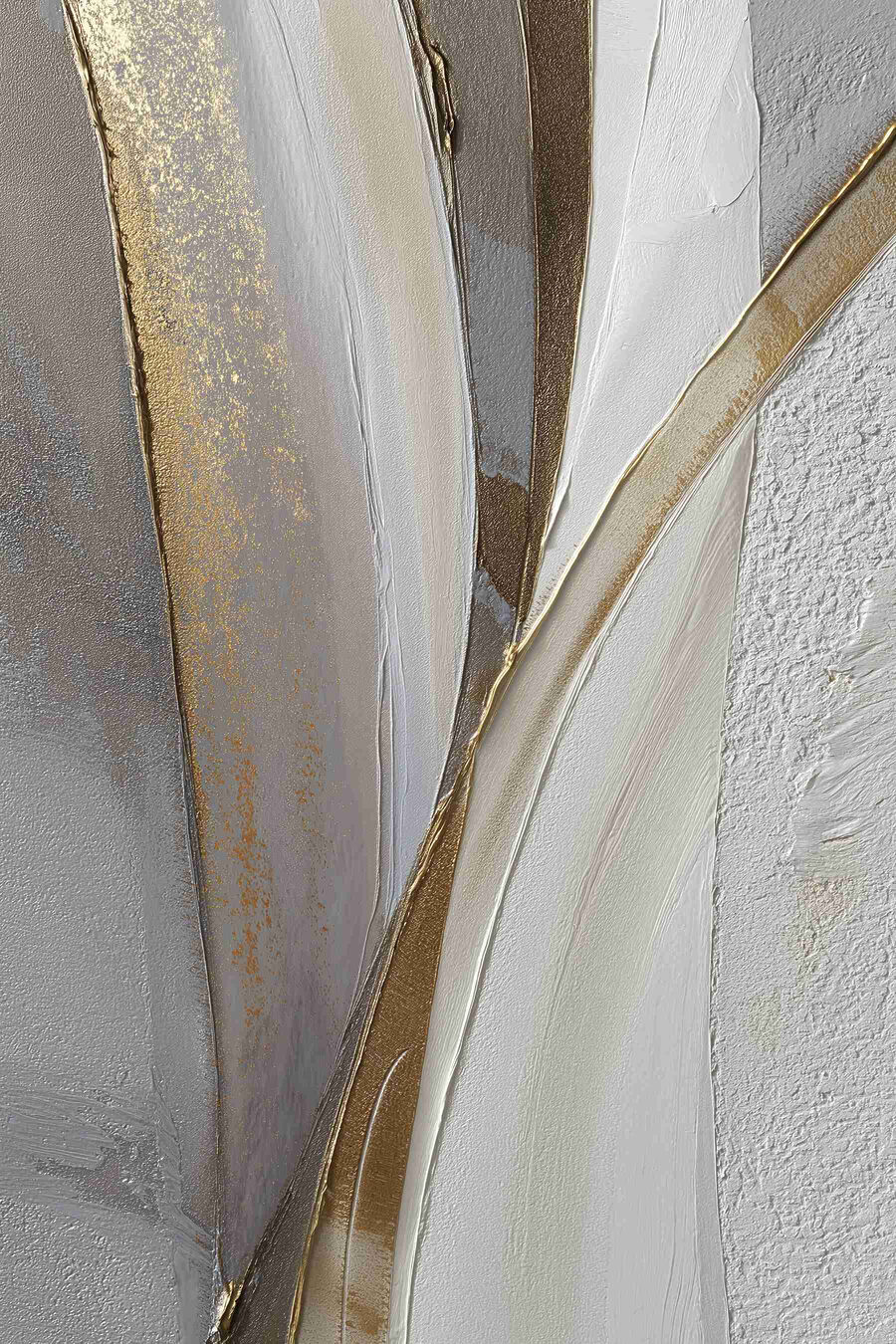 Linha dourada entre cinzentos — design completo