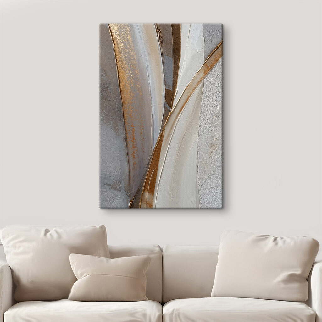 Linha dourada entre cinzentos — interior 3