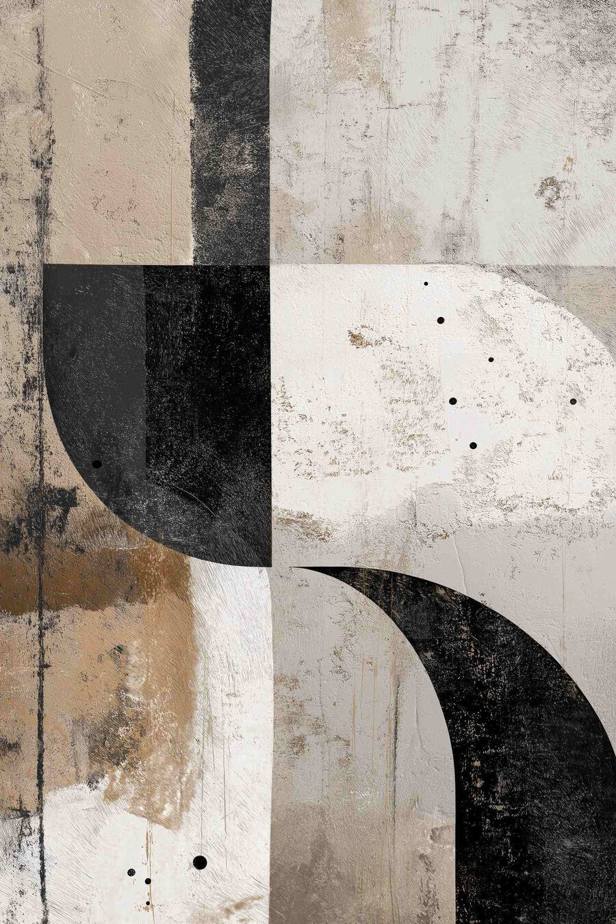 Curvas pretas em tinta — design completo