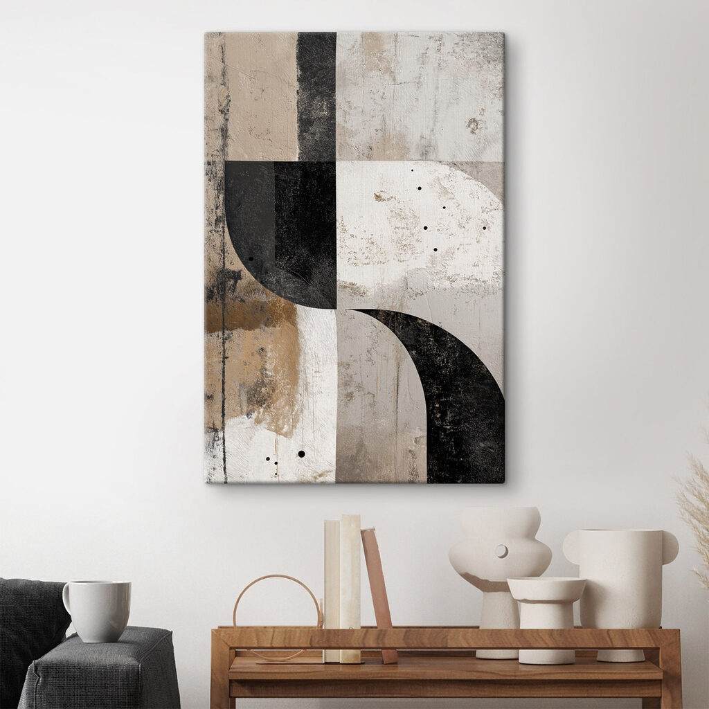 Curvas pretas em tinta — interior 1