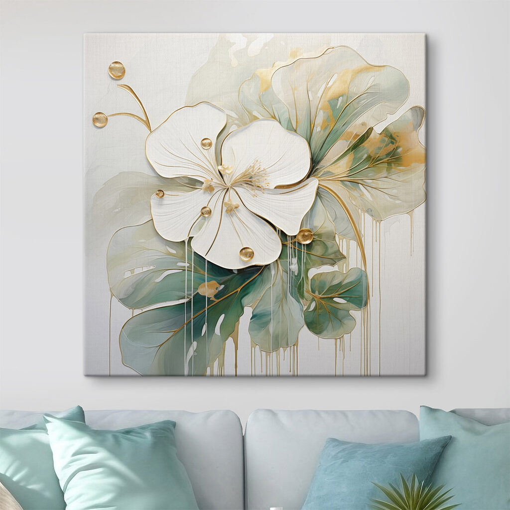 Flor sobre campos verdes — interior 2