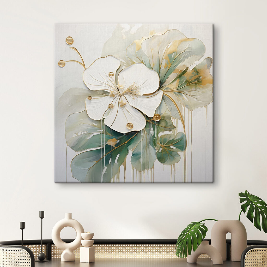 Flor sobre campos verdes — interior 3