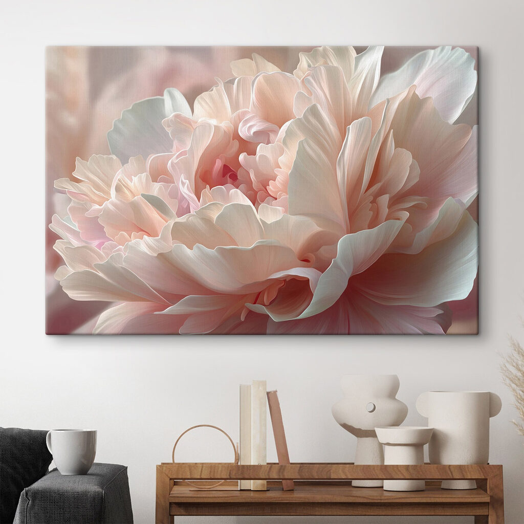 Peónia cor-de-rosa em pregas — interior 2