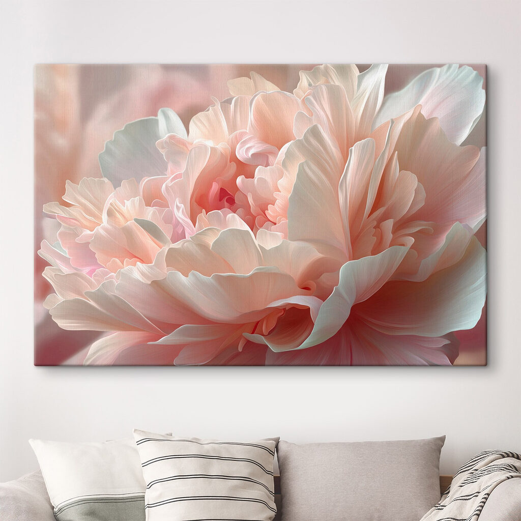 Peónia cor-de-rosa em pregas — interior 3