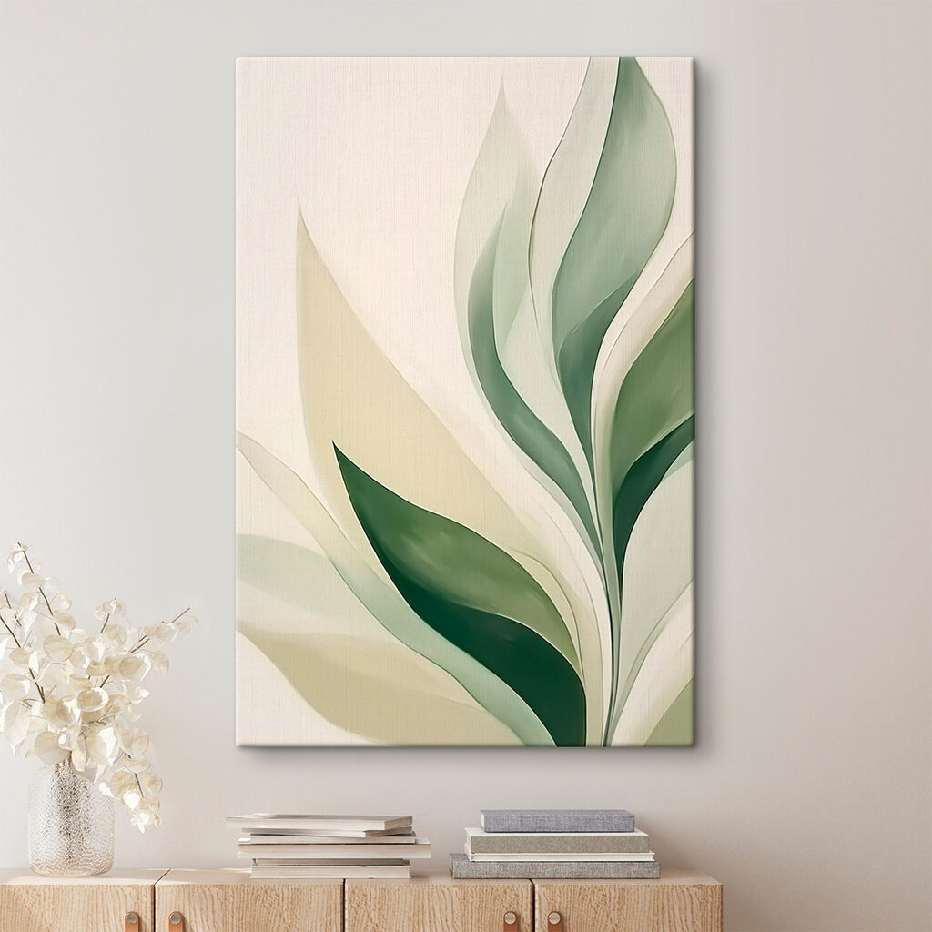 Folhas longas em hastes — interior 1