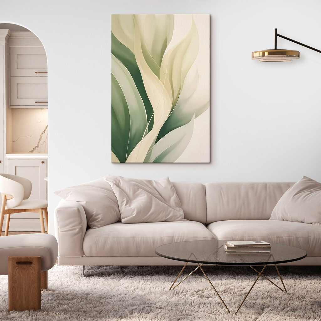 Folhas verde-escuras — interior 1