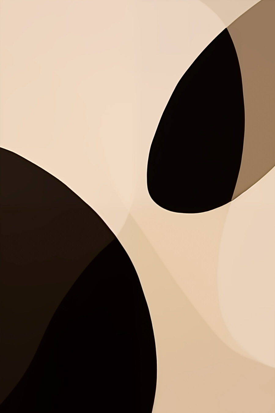 Gota escura sobre areia — design completo
