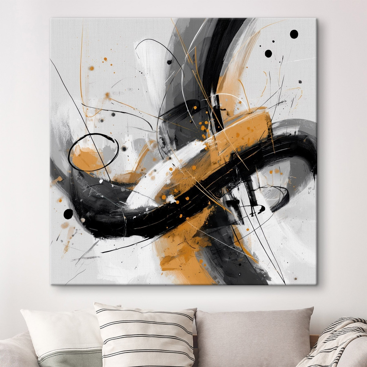 Eco gráfico abstrato — interior 3