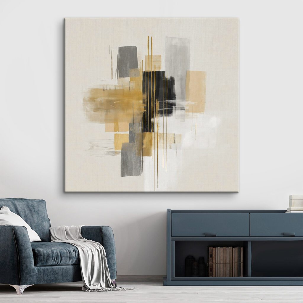 Blocos ocre e linhas — interior 2
